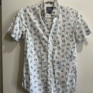 Bonobos White Floral Men's Shirt